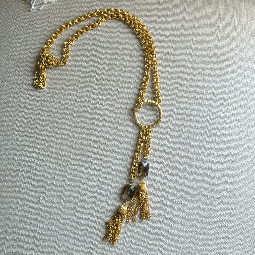 Susan Shaw Necklace Brown Quartz 80$